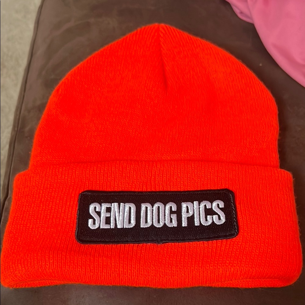 Send dog pics beanie